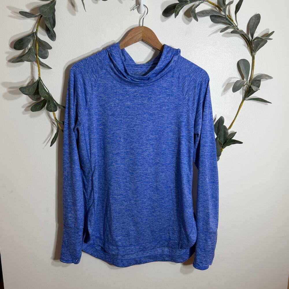 Athleta Uptempo Chrome Blue Hoodie
